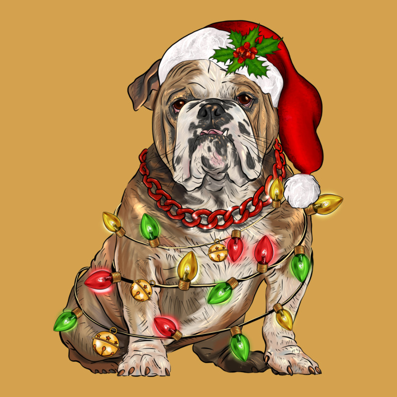 Christmas English Bulldog Urban Hoodie by BarkalooDesign | Teevron