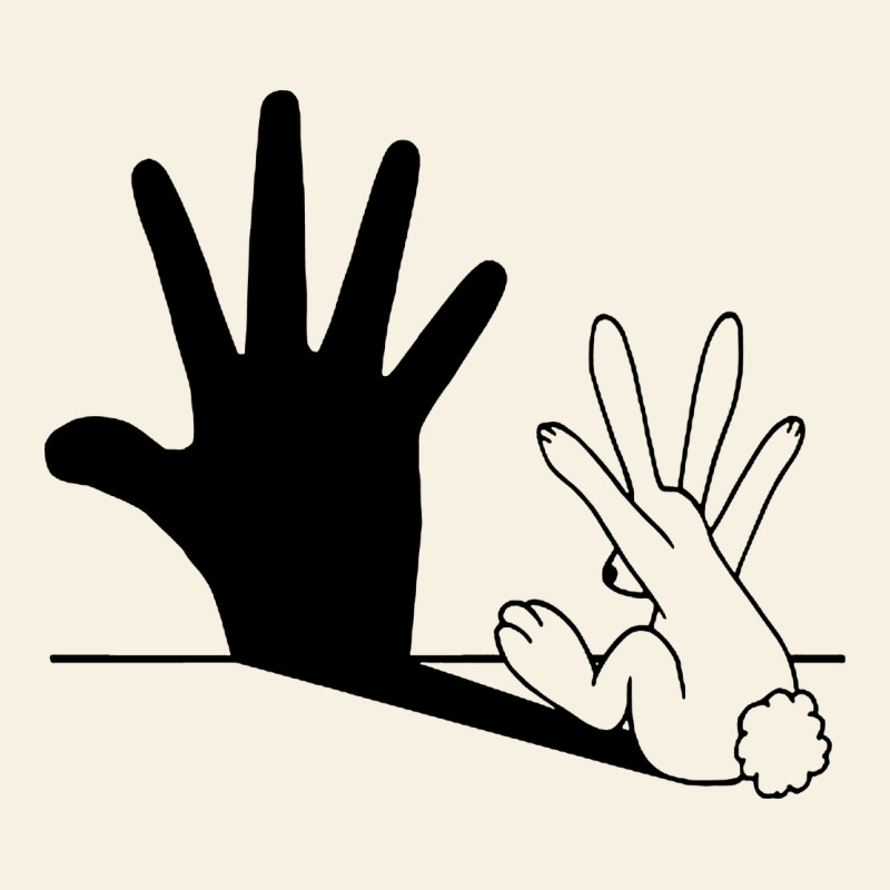 Rabbit Hand Shadow Vintage Tee by linhVisuals | Teevron