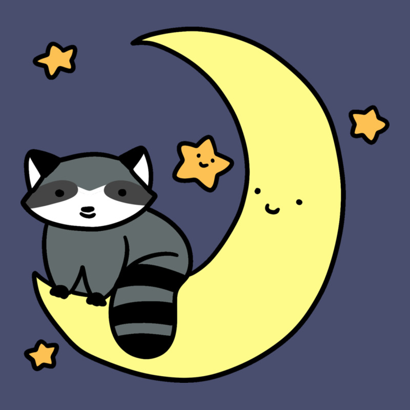 Crescent Moon Raccoon Vintage Tee by linhVisuals | Teevron