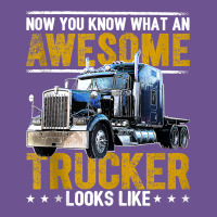 Awesome Trucker Big Rig Semi Trailer Truck Driver Gift Men Tank Top Vintage Tee | Teevron