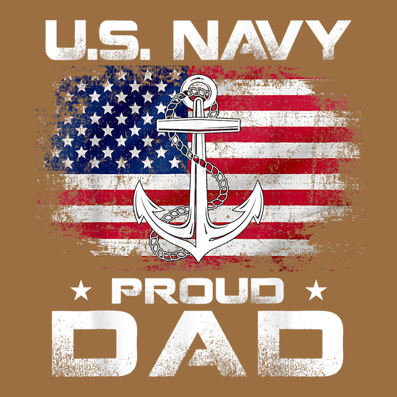 U.s Navy Proud Dad With American Flag Gift Veteran Day T Shirt Vintage Tee by linhVisuals | Teevron
