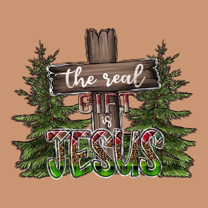 The Real Gift Is Jesus Heavyweight Hoodie by CowhideDigitalArt | Teevron