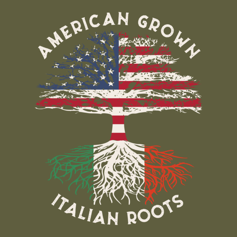 American Grown Italian Roots Usa Italy Flag Tree Vintage Tee by linhVisuals | Teevron