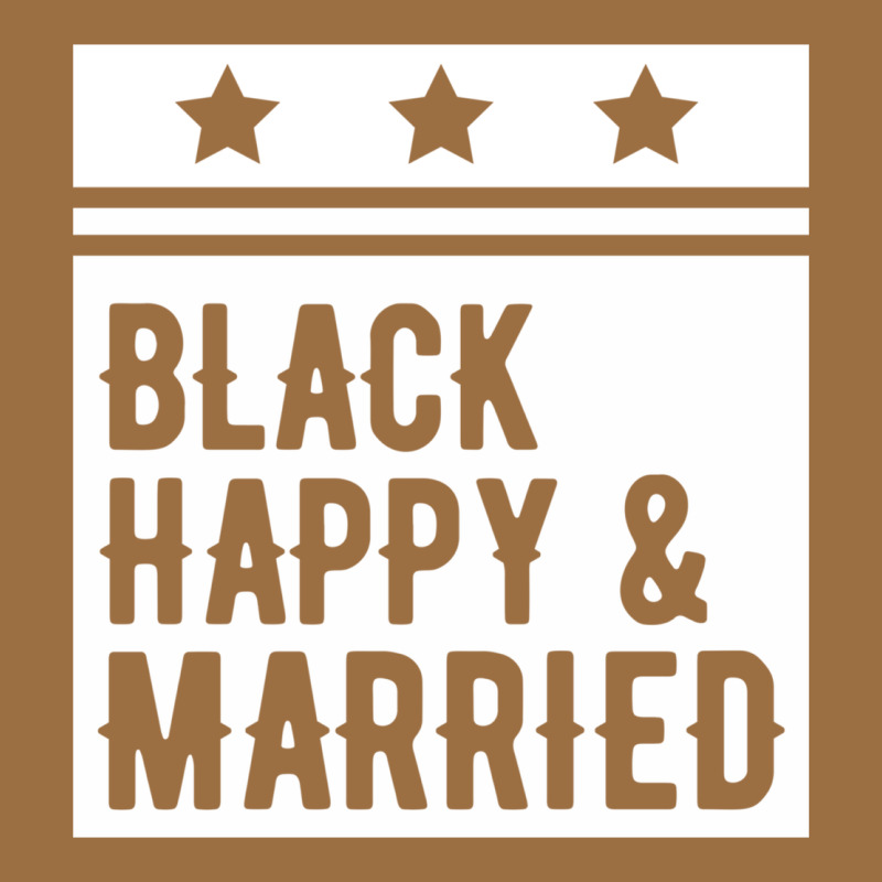 Black Happy & Married Funny Wedding Gifts Vintage Tee by linhVisuals | Teevron