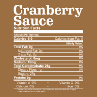 Cranberry Sauce Nutrition Facts Funny Thanksgiving Christmas Food Nutr Vintage Tee | Teevron