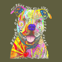 Pitbull T  Shirt Beware Of Pitbulls They Will Steal Your Heart T  Shir Vintage Tee | Teevron