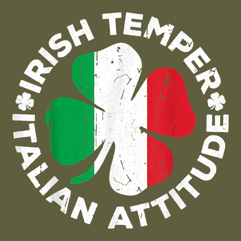 Irish Temper Italian Attitude T Shirt St Patrick's Day T Shirt Vintage Tee by linhVisuals | Teevron