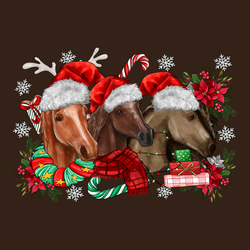 Christmas Horses Heavy Core Tee by MaliasSmallBusiness | Teevron