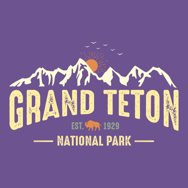 Grand Teton National Park Est 1929 Vinage Wyoming Mountains Graphic Vintage Tee by linhVisuals | Teevron