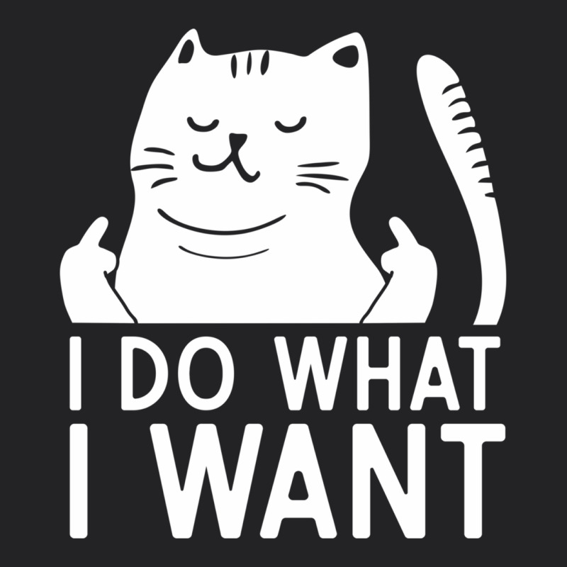 I Do What I Want Cat Giving A Finger Funny Middle Finger Rude Graphic Vintage Tee by linhVisuals | Teevron