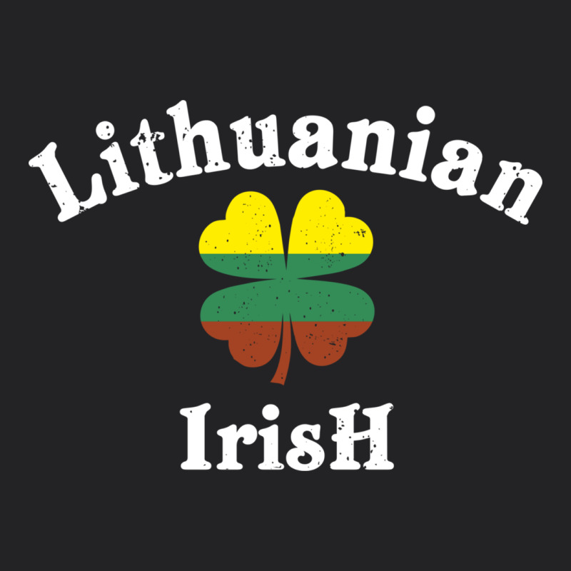 Lucky Lithuanian Irish Flag Shamrock Leaf St Patricks Day Vintage Tee by linhVisuals | Teevron