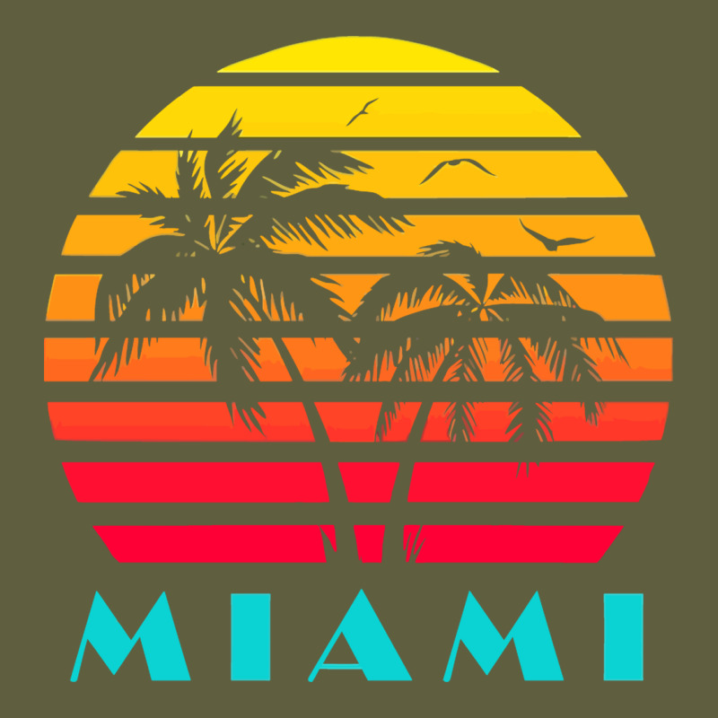Miami 80s Sunset Vintage Tee by linhVisuals | Teevron