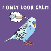 Parakeet Bird Biting Finger Funny I Only Look Calm Vintage Tee | Teevron