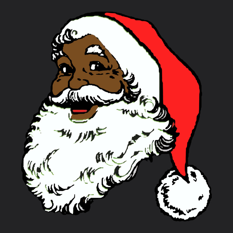 Black Santa Claus Christmas Vintage Tee by linhVisuals | Teevron