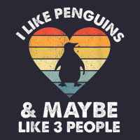 I Like Penguins And 3 People Vintage Vintage Tee | Teevron