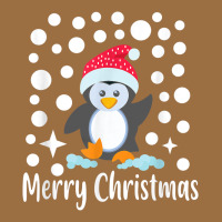 Penguin Merry Christmas With Snow Vintage Tee | Teevron