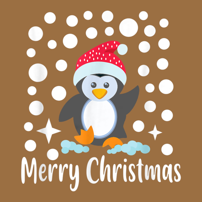 Penguin Merry Christmas With Snow Vintage Tee by linhVisuals | Teevron