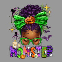 Halloween Afro Messy Bun Momster Vintage Hoodie | Teevron