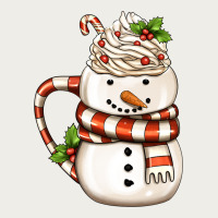 Christmas Snowman Coffee Cup Zipper Hoodie | Teevron