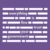 Everything Is Fine Trust Your Government Vintage Tee | Teevron