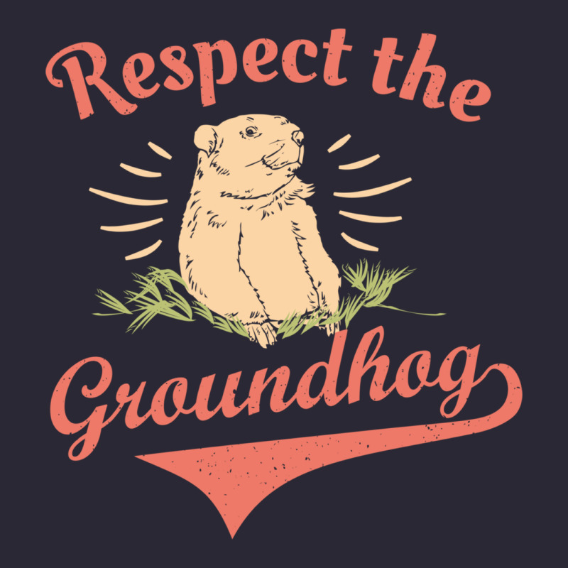 Respect The Groundhog Happy Groundhog Day Vintage Vintage Tee by linhVisuals | Teevron