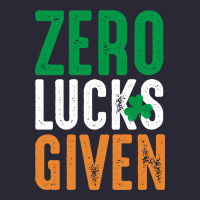 Zero Lucks Given Funny St Patricks Day Joke Quote Lucky Shamrock Irela Vintage Tee | Teevron