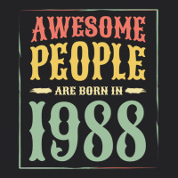 Vintage 1988 Awesome People Are Born In 1988 31st Birthday Gift For Me Vintage Tee | Teevron