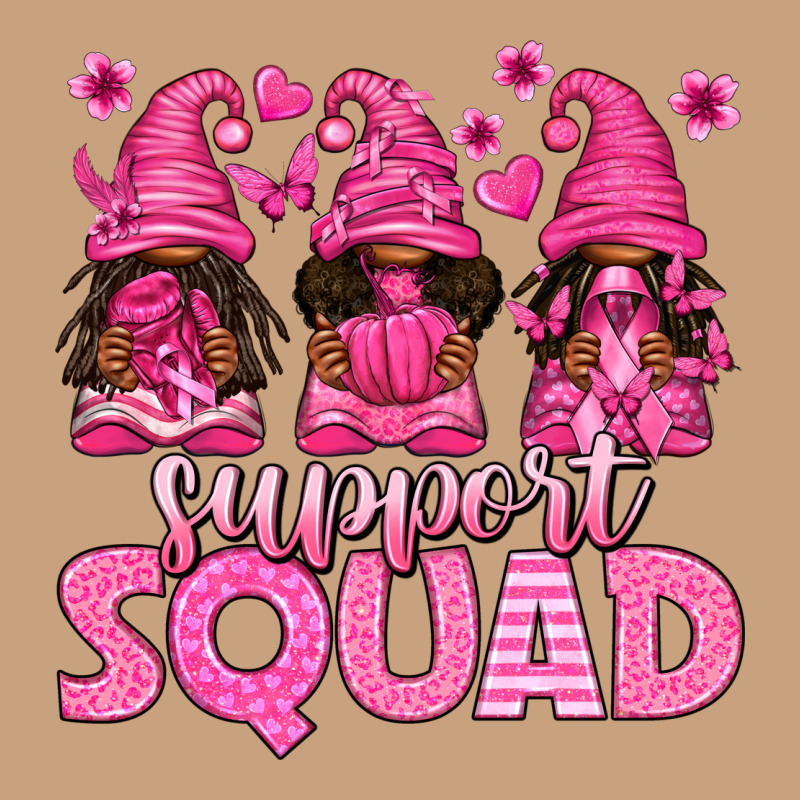 Breast Cancer Afro Gnomies Support Squad Vintage Tee by texasbilliewilder | Teevron