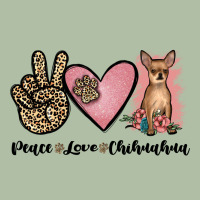 Peace Love Chihuahua Urban Heavy Tee | Teevron