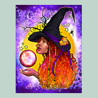 Witch With Crystal Ball Air Freshener Zipper Hoodie | Teevron