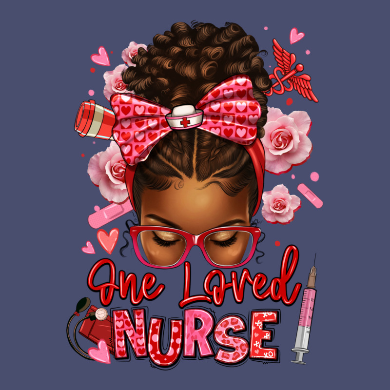 One Loved Nurse Afro Messy Bun Vintage Tee by texasbilliewilder | Teevron