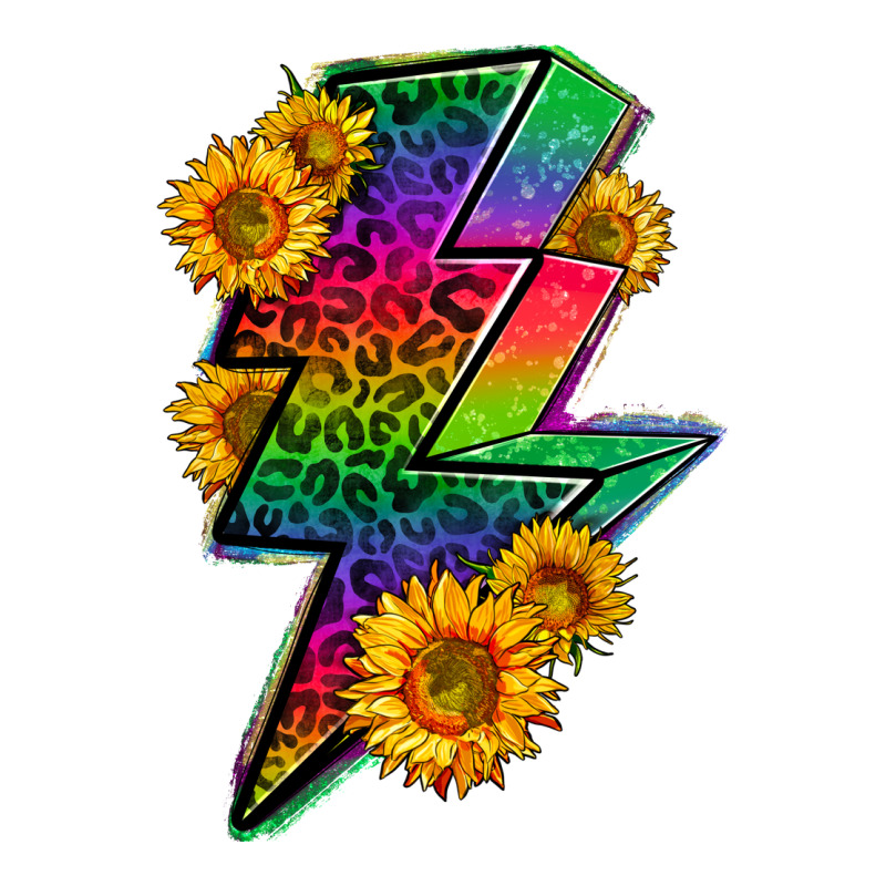 Lgbtq+ Lightnin' Bolt With Sunflower Premium Tee by BundleAndBundleShop | Teevron