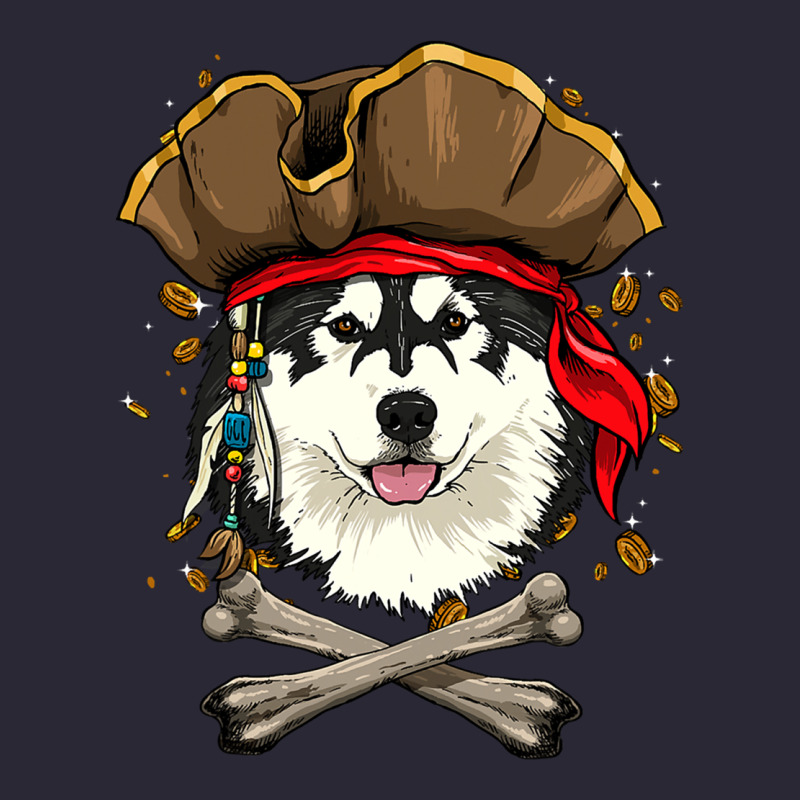 Alaskan Malamute Pirate Dog Halloween Vintage Tee by linhVisuals | Teevron