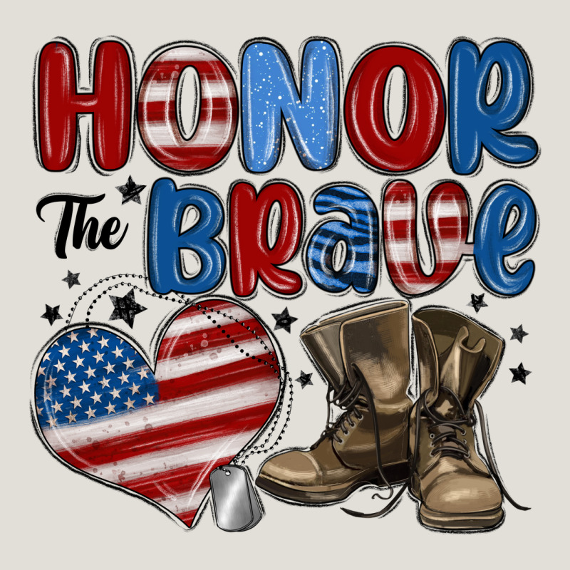 Honor The Brave Heavy Core Tee by MaliasSmallBusiness | Teevron