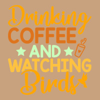 Drinking Coffee Watching Birds Funny Vintage Tee | Teevron