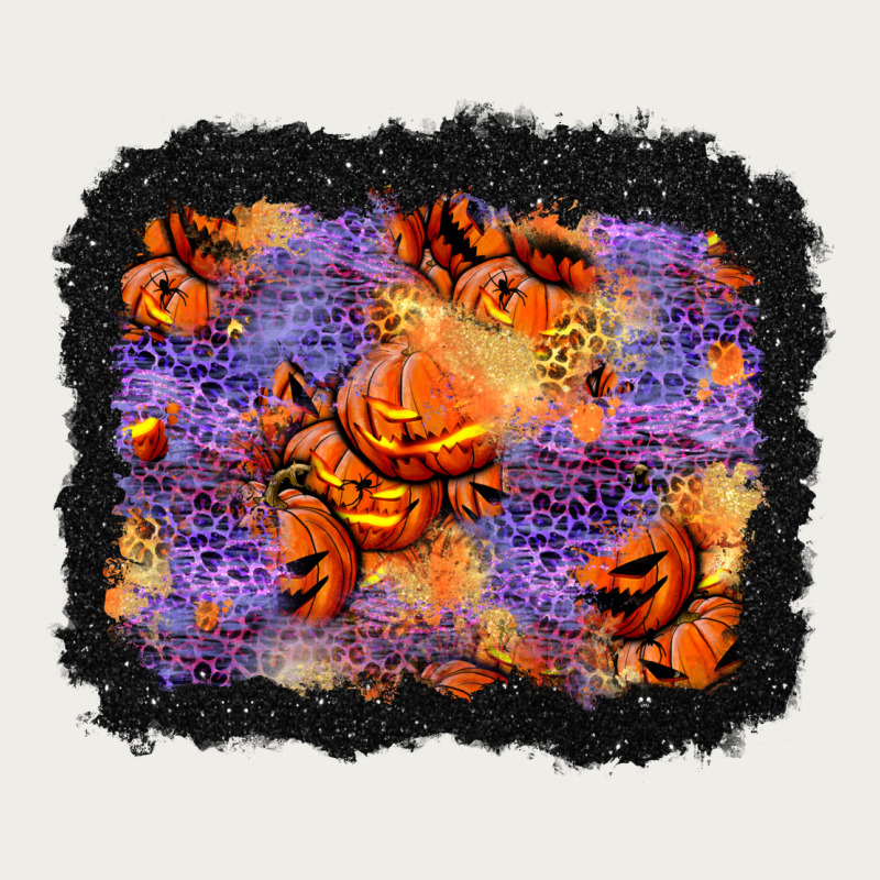 Halloween Pumpkin And Leopard Background Zipper Hoodie by BundleAndBundleShop | Teevron