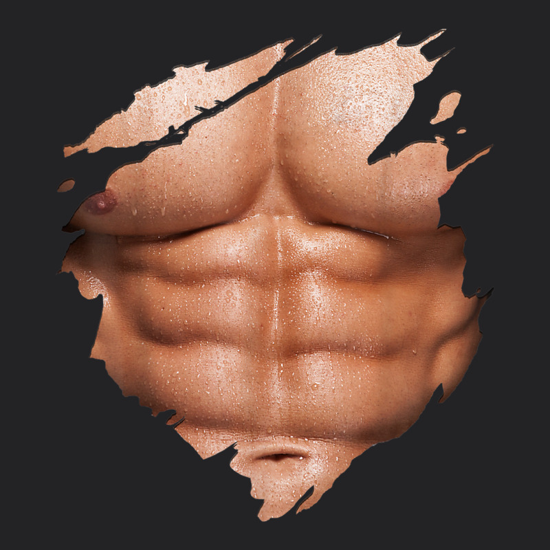 Chest Six Pack Abs Muscles Bodybuilder Vintage Tee by linhVisuals | Teevron