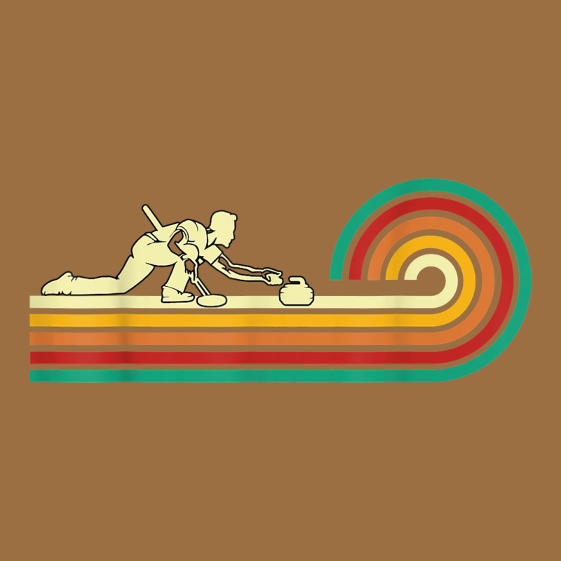 Curler Sliding Curling Stone Retro Curling Vintage Tee by linhVisuals | Teevron