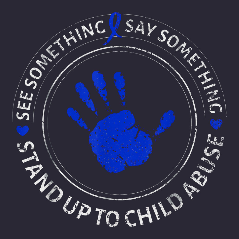 See Something Say Something Child Abuse Awareness Ribbon Vintage Tee by linhVisuals | Teevron
