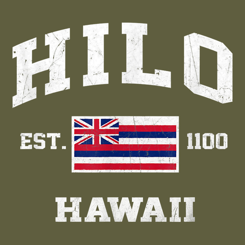 Hilo Hawaii Hi Vintage State Athletic Style T Shirt Vintage Tee by linhVisuals | Teevron
