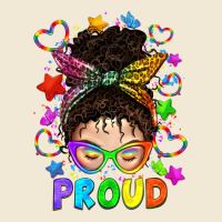 Lgbtq+ Messy Bun With Colorful Stars Premium Tee | Teevron