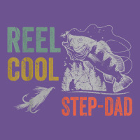 Mens Reel Cool Step Dad Fishing Funny Fathers Day Vintage Tee | Teevron