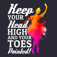 Ballet Dancer Keep Head High Toes Pointed Ballerina Teacher Vintage Tee | Teevron