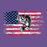 Bass Fishing Distressed American Flag Essential Vintage Tee | Teevron