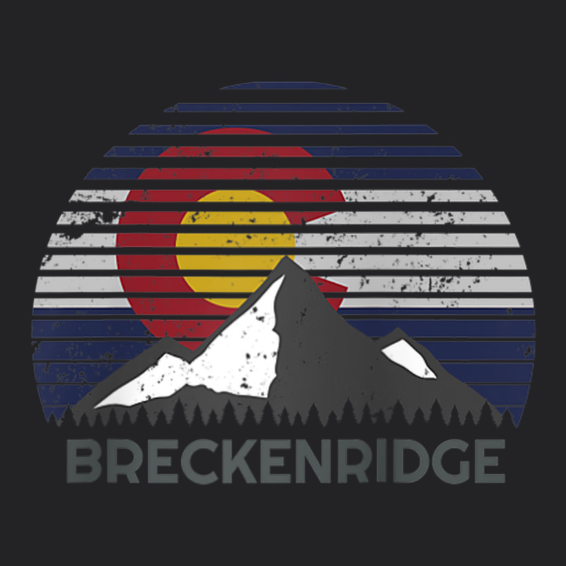 Breckenridge Colorado X Co Flag Mountain Peak Raglan Baseball Tee Vintage Tee by linhVisuals | Teevron