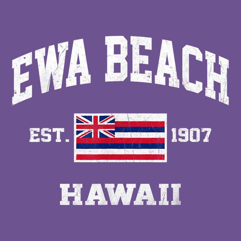 Ewa Beach Hawaii Hi Vintage State Athletic Style T Shirt Vintage Tee by linhVisuals | Teevron