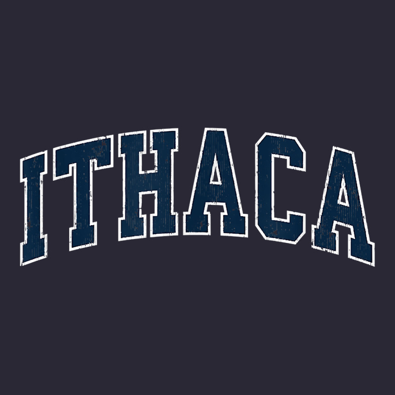 Ithaca New York Ny Vintage Sports Design Navy Design T Shirt Vintage Tee by linhVisuals | Teevron