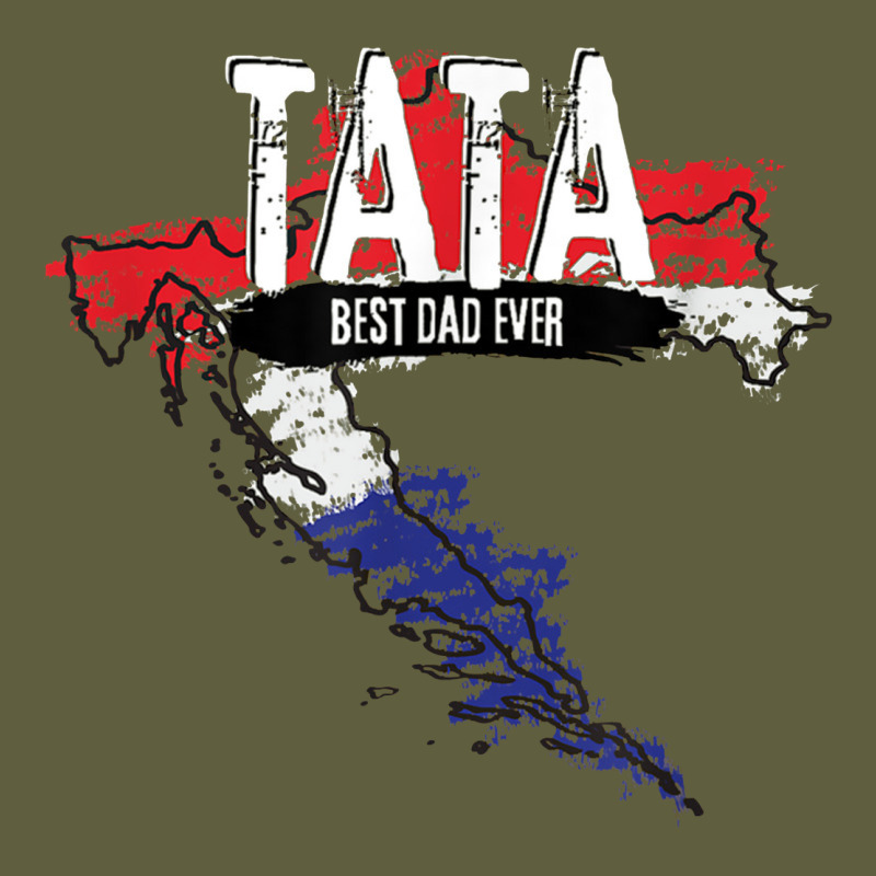 Mens Tata Croatian Father Croatia Bester Papa Father's Day Vintage Tee by linhVisuals | Teevron