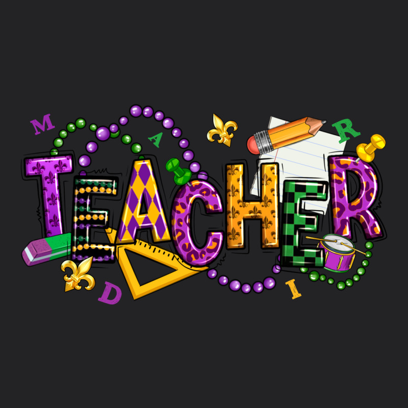 Mardi Gras Teacher Vintage Tee by texasbilliewilder | Teevron