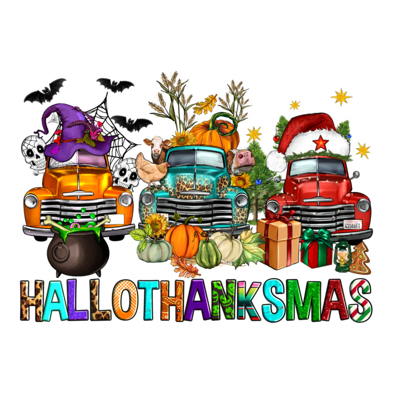 Hallothanksmas Trucks Zipper Hoodie by FaDigitalArtStudio | Teevron